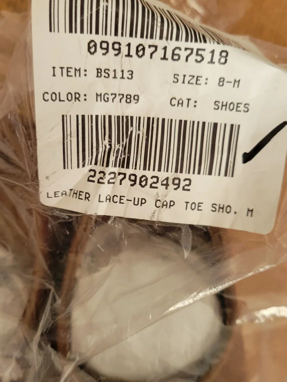 J. Crew Factory Leather Cap-toe Shoes - Dark Brown